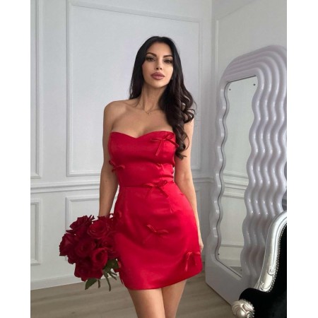 Abito Rosso a Bustier