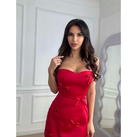 Red Bustier Dress