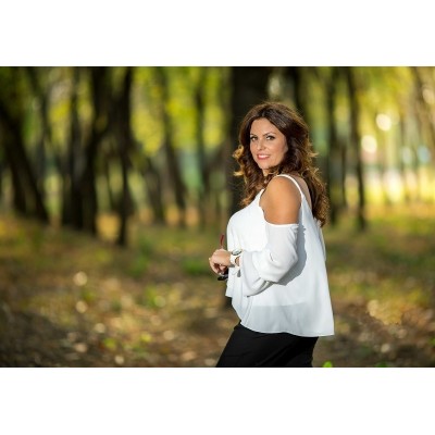 Blusa in chiffon