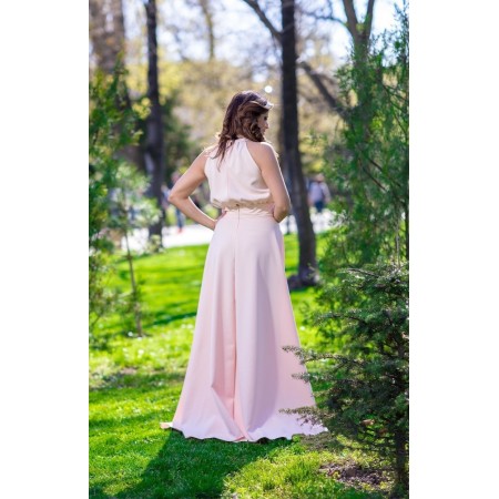 Long dress with back opening