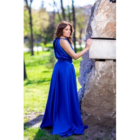 Long dress with back opening